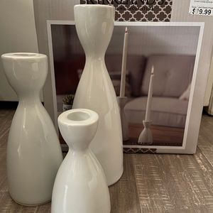 Kirkland’s Ceramic Candlestick Holders